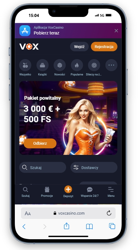 Bonusy w kasynie Vox Casino