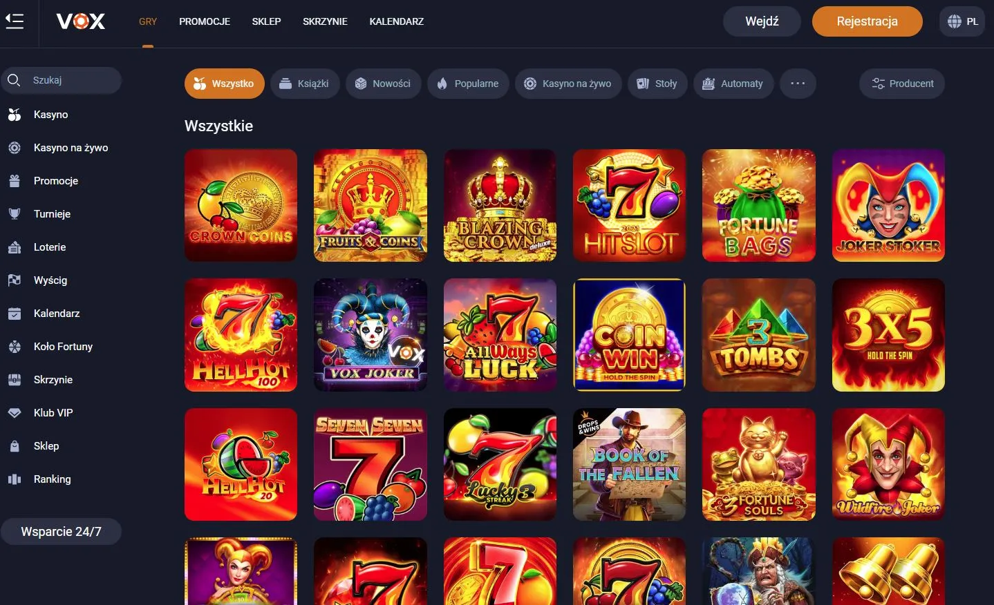 Gry Vox Casino